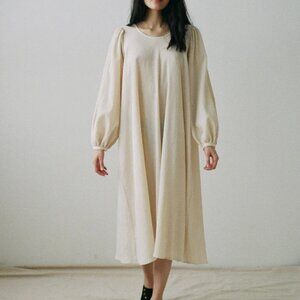 Ovate Klara Cotton Dress - Ivory